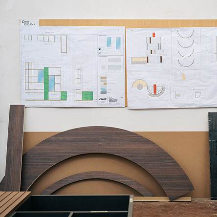 Laboratori interni Coletti per la lavorazione del legno, dell’acciaio e la refrigerazione industriale